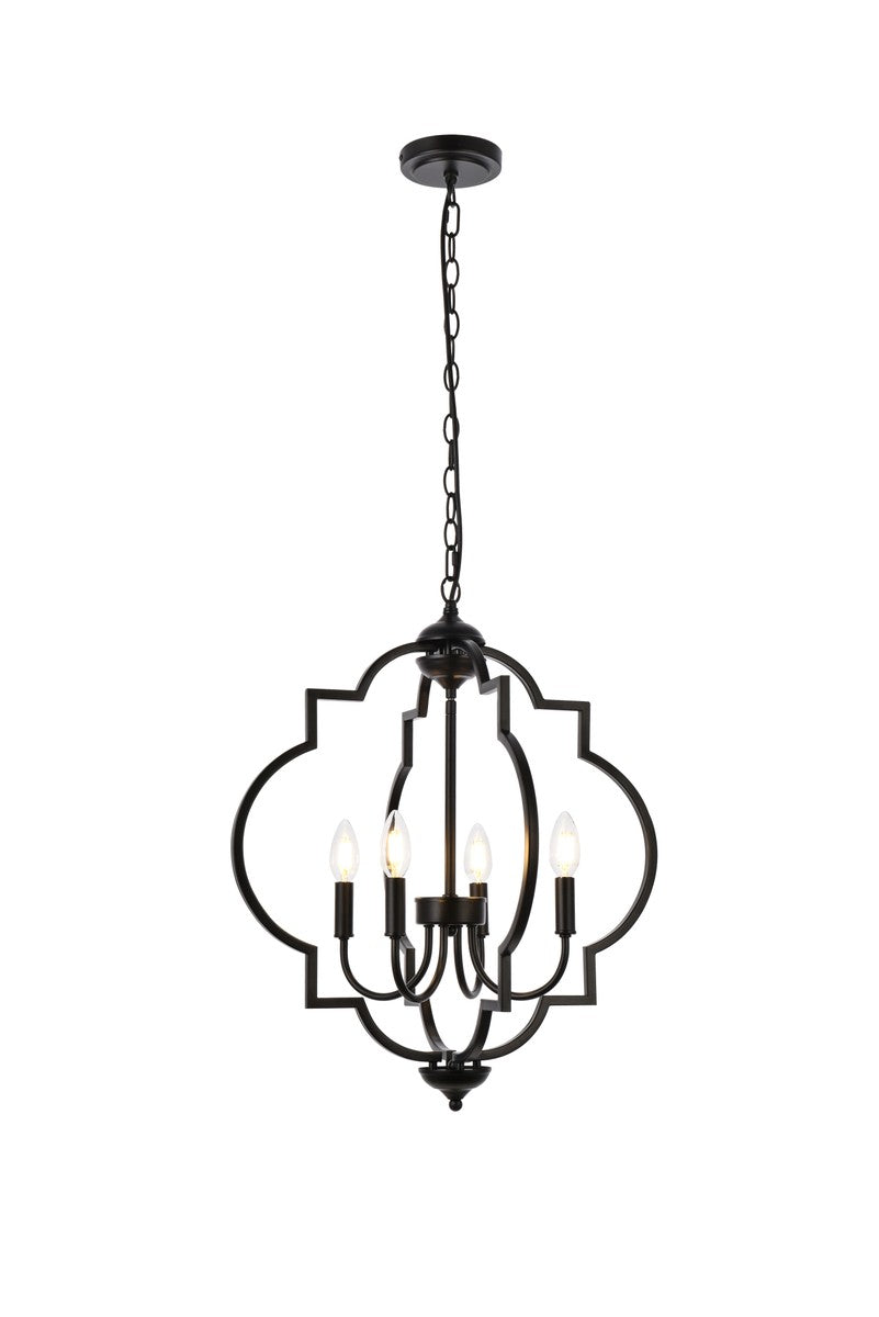 Sandara Four Light Pendant in Black - available from The Lighting Shoppe, trusted by Canadian homeowners