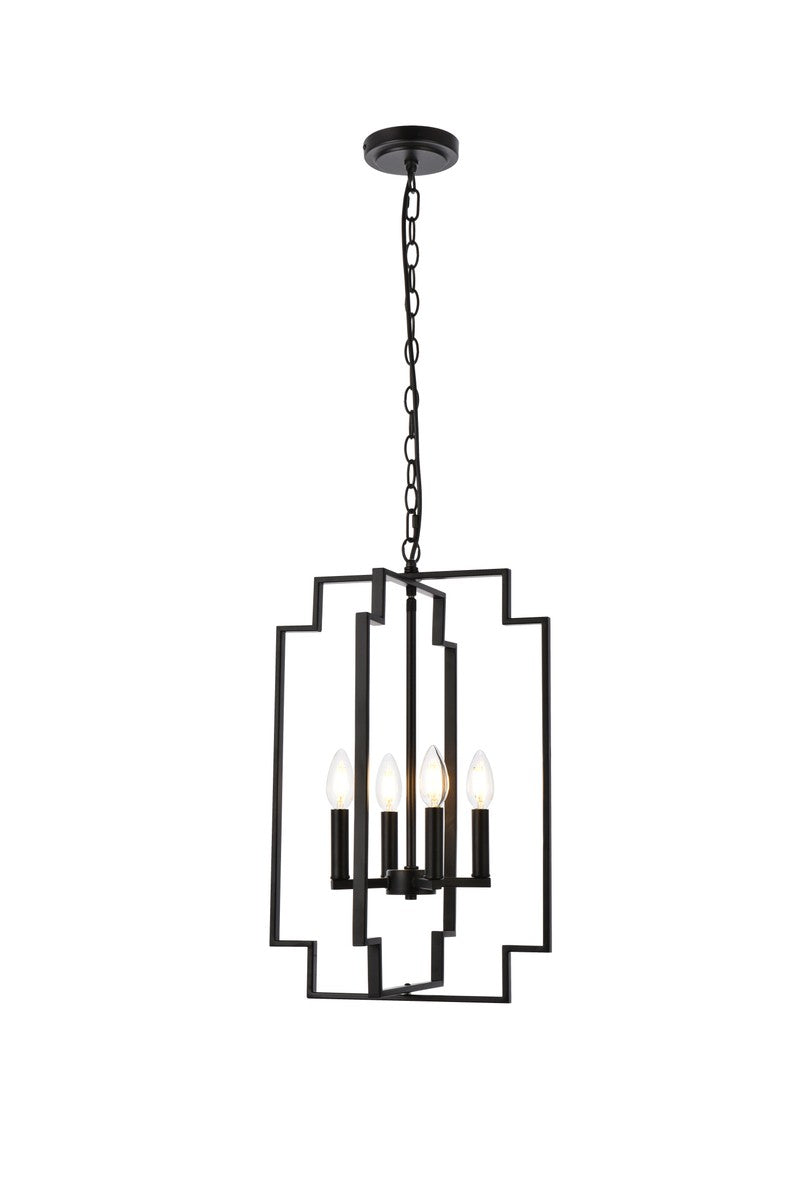 Rosenfeld Four Light Pendant in Black - available from The Lighting Shoppe, trusted by Canadian homeowners