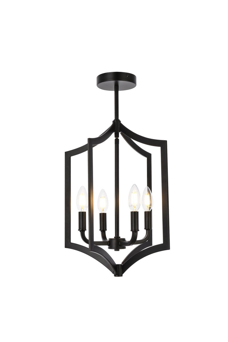 Kiera Four Light Pendant in Black - available from The Lighting Shoppe, trusted by Canadian homeowners