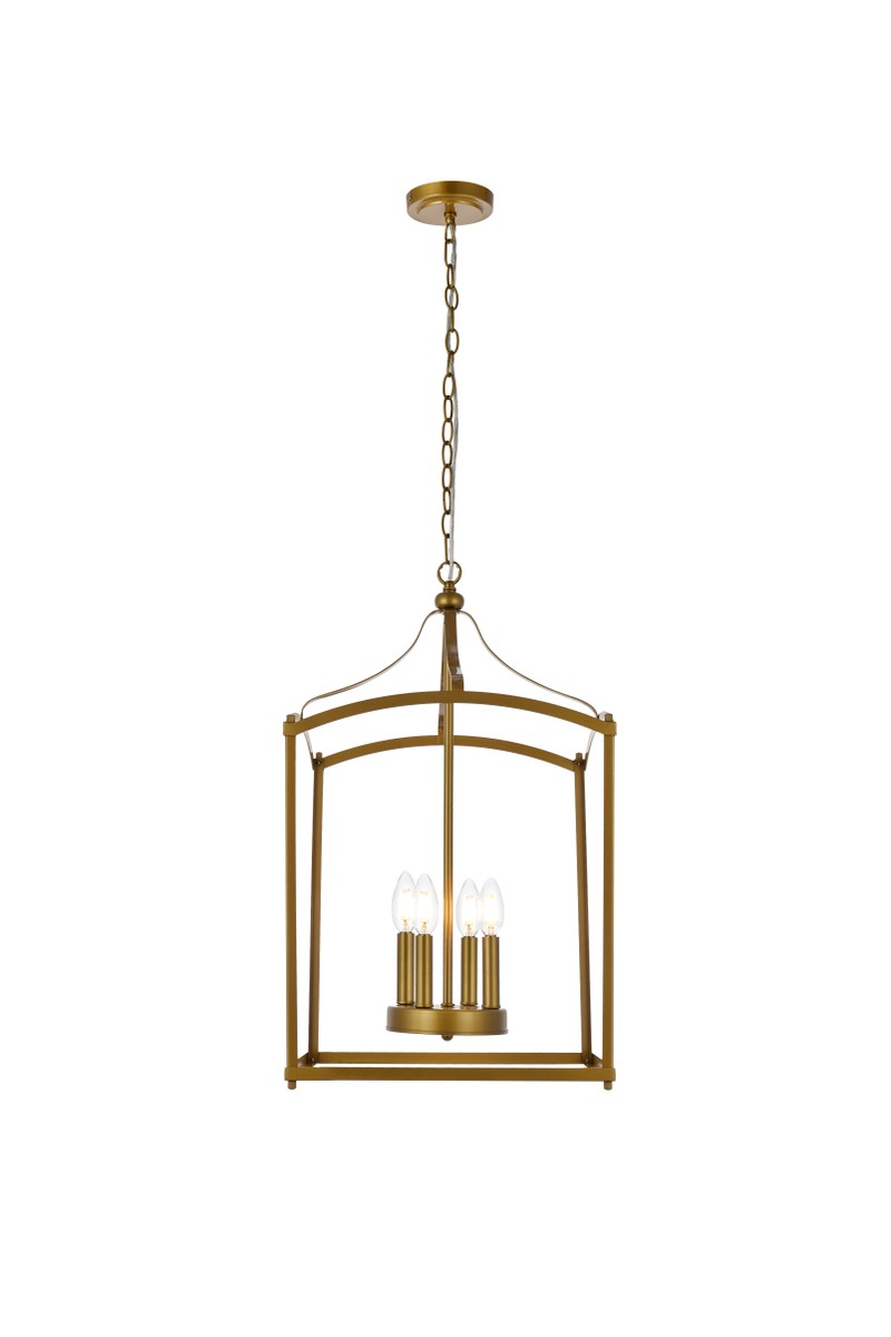 Janet Four Light Pendant in Brass - available from The Lighting Shoppe, trusted by Canadian homeowners
