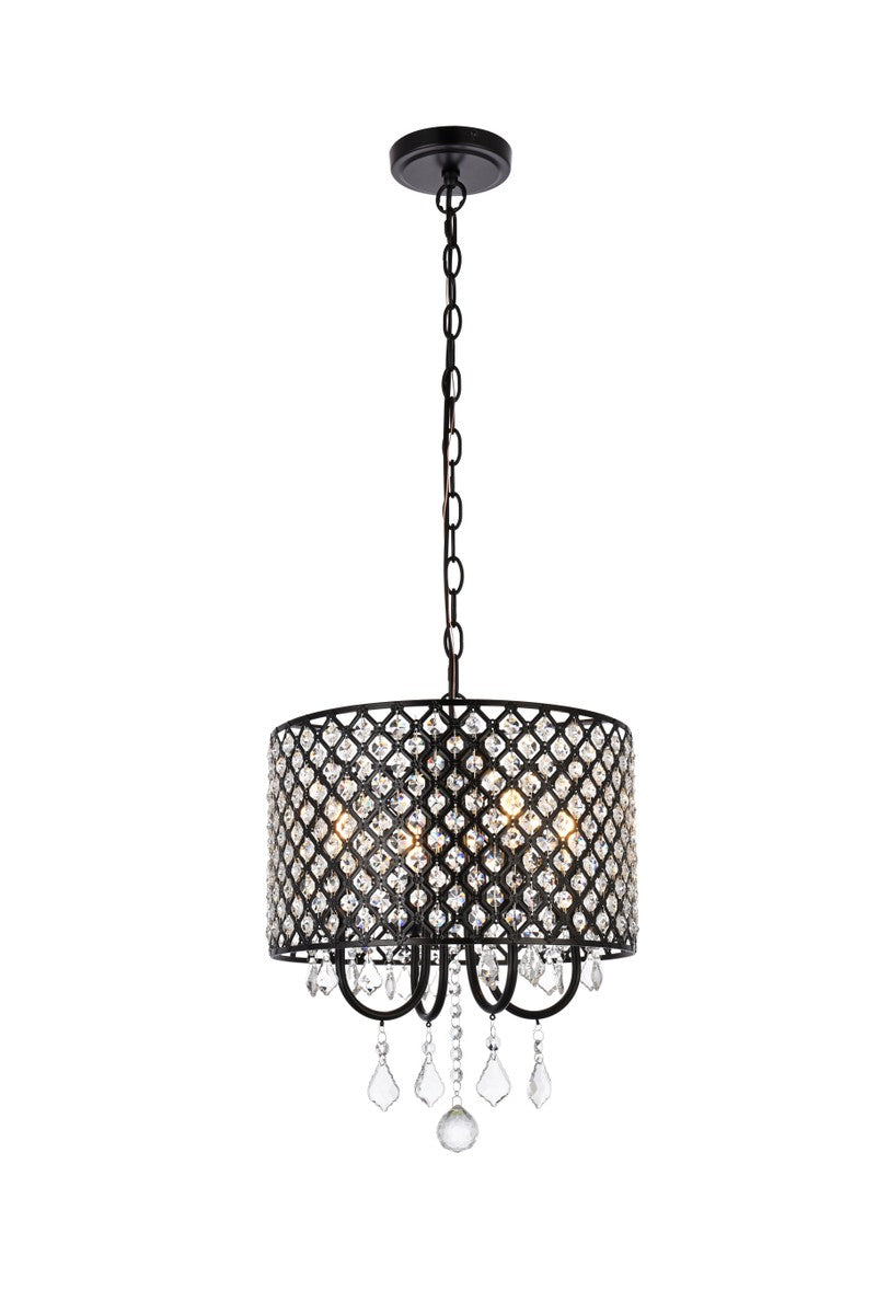 Elise Four Light Pendant in black - available from The Lighting Shoppe, trusted by Canadian homeowners