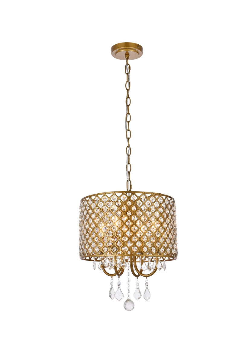 Elise Four Light Pendant in brass - available from The Lighting Shoppe, trusted by Canadian homeowners