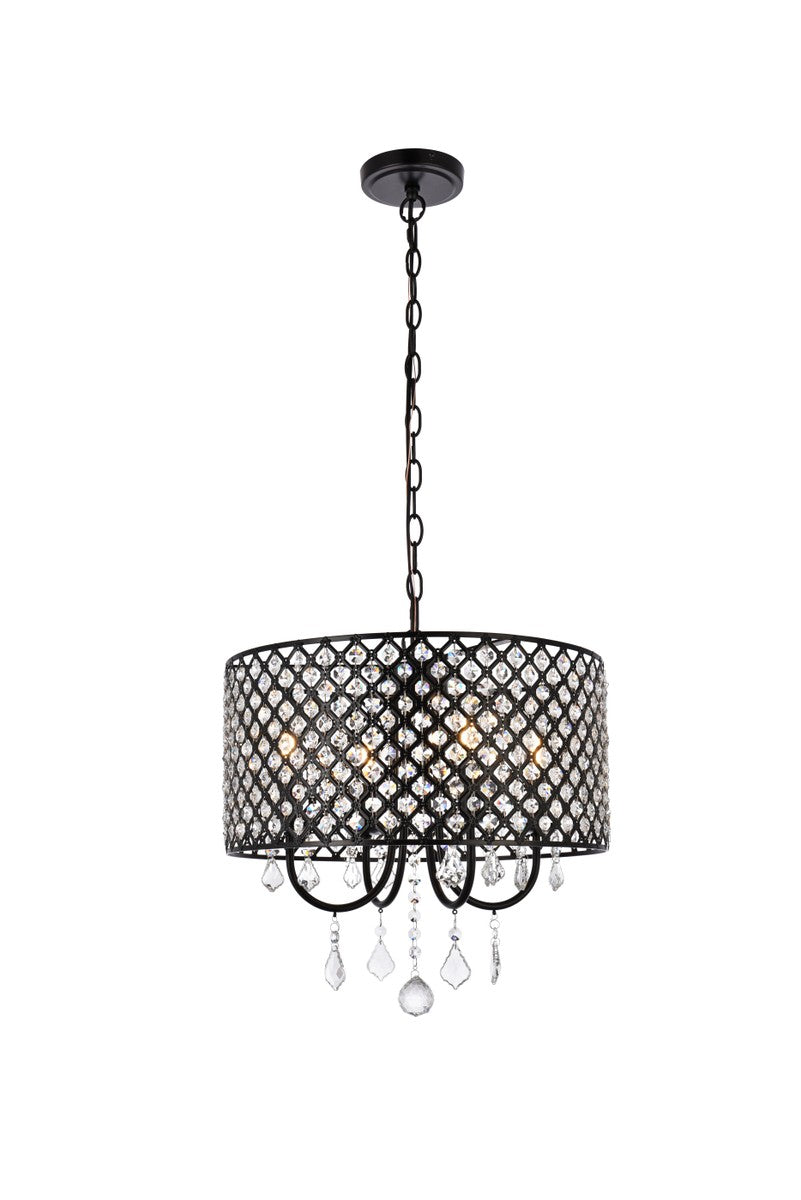 Elise Four Light Pendant in black - available from The Lighting Shoppe, trusted by Canadian homeowners