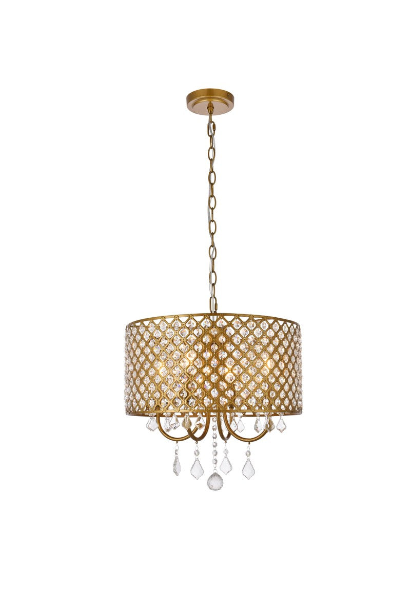 Elise Four Light Pendant in brass - available from The Lighting Shoppe, trusted by Canadian homeowners