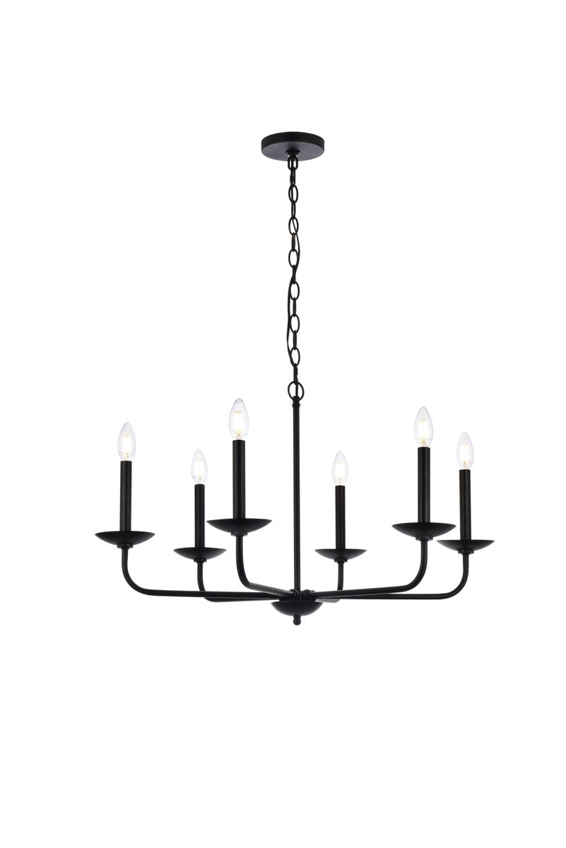 Cohen Six Light Pendant in Black - available from The Lighting Shoppe, trusted by Canadian homeowners