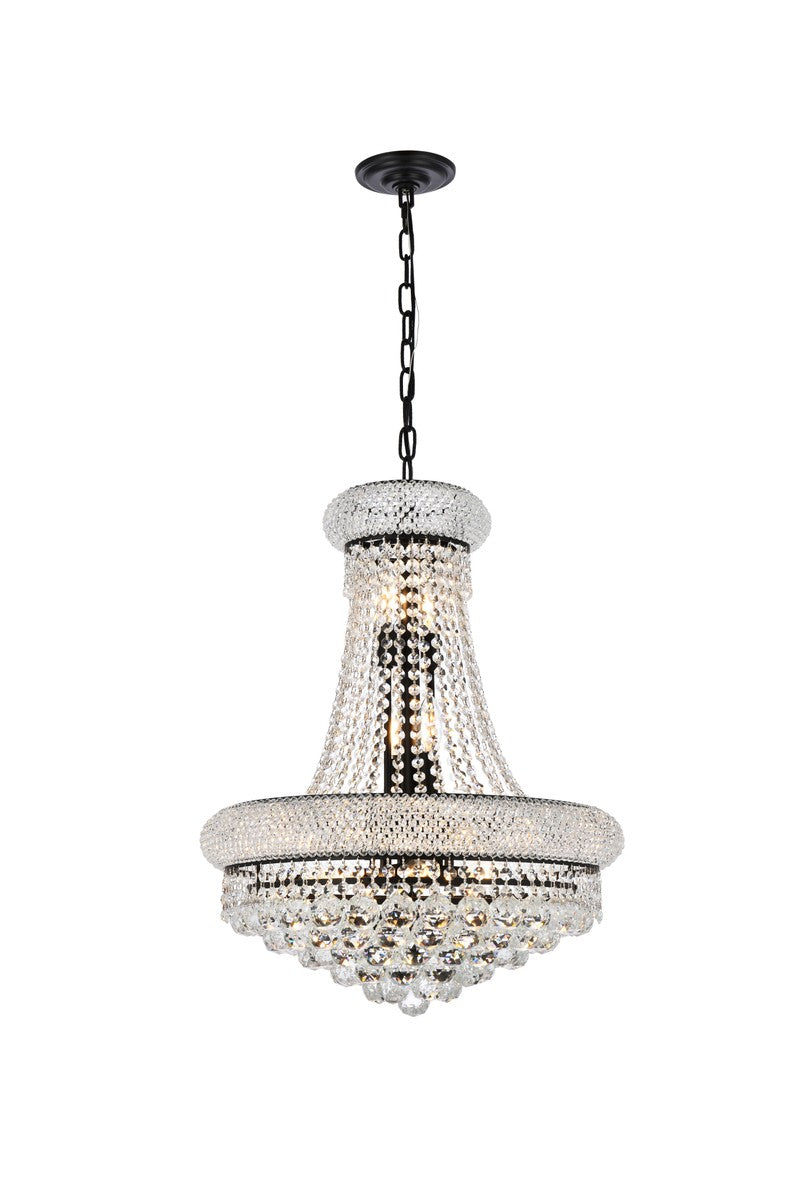 Primo 14 Light Chandelier in Black - available from The Lighting Shoppe, trusted by Canadian homeowners