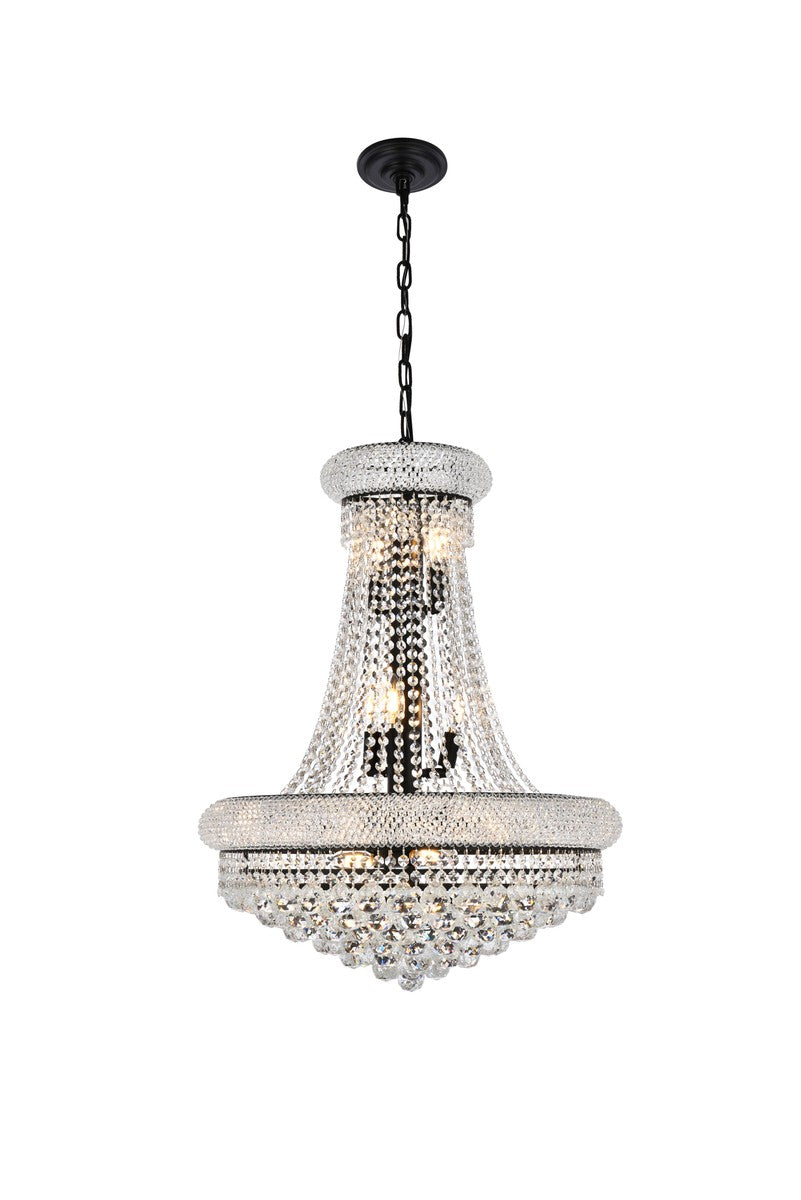 Primo 14 Light Chandelier in Black - available from The Lighting Shoppe, trusted by Canadian homeowners