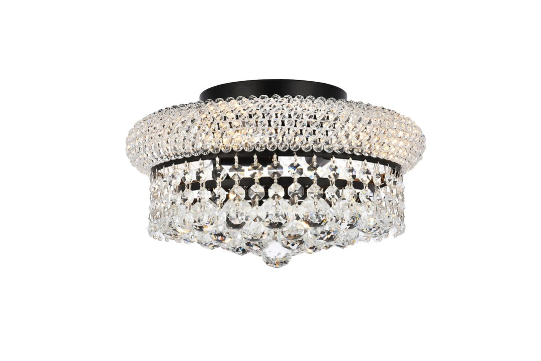 Primo Four Light Flush Mount in Black - available from The Lighting Shoppe, trusted by Canadian homeowners