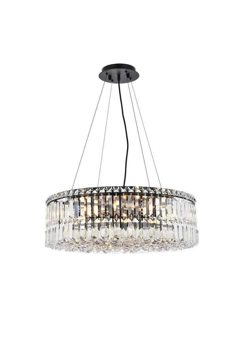 Maxime 12 Light Chandelier in Black - available from The Lighting Shoppe, trusted by Canadian homeowners