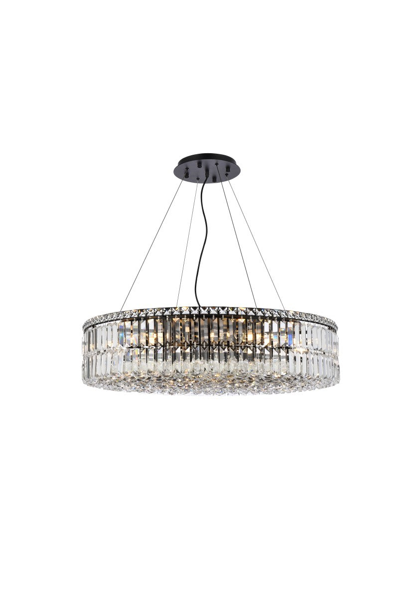 Maxime 18 Light Chandelier in Black - available from The Lighting Shoppe, trusted by Canadian homeowners