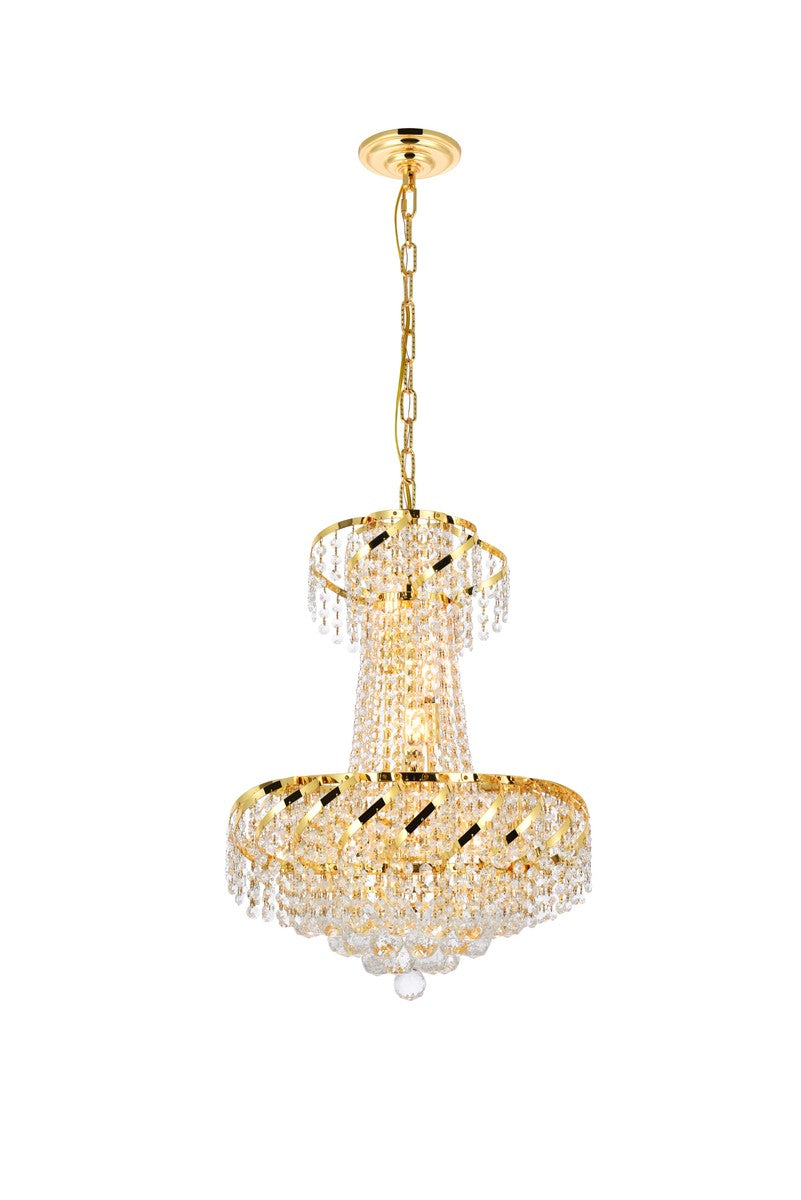 Belenus Six Light Pendant in Gold - available from The Lighting Shoppe, trusted by Canadian homeowners