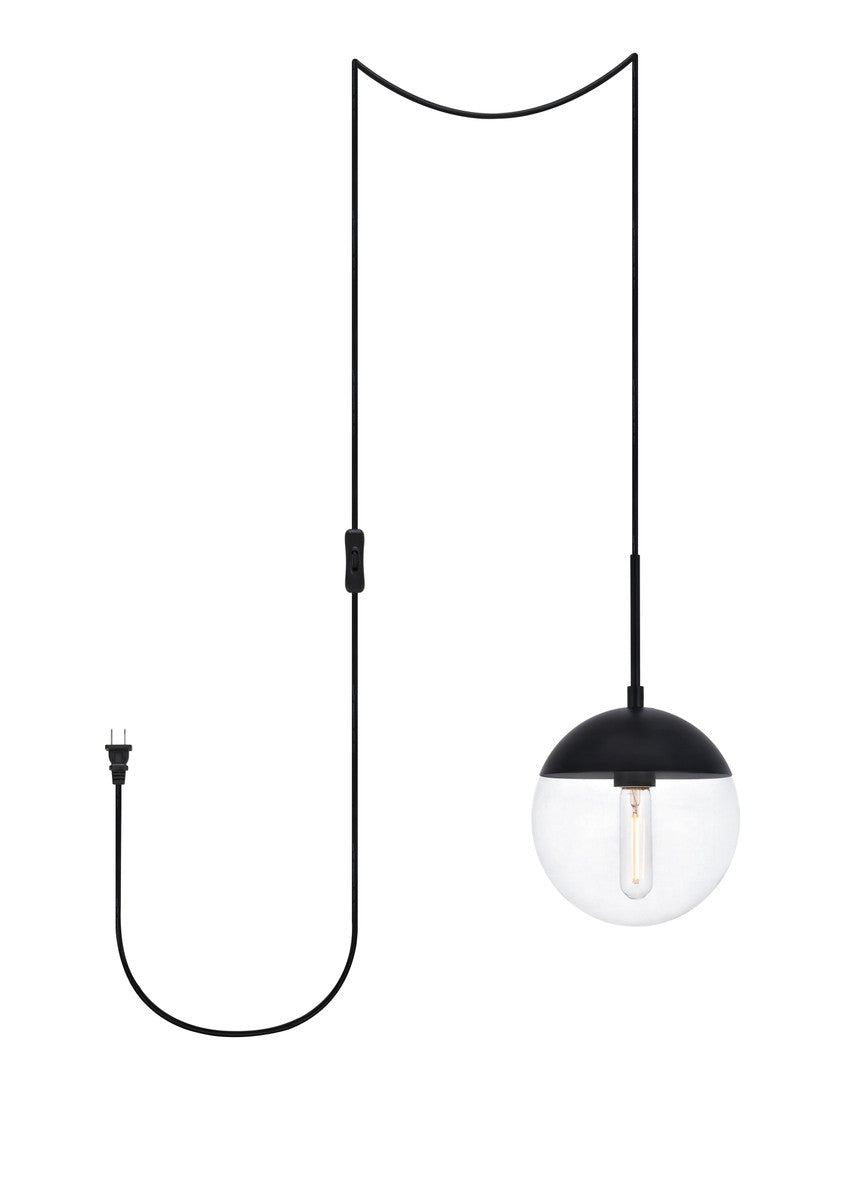 Eclipse One Light Plug in Pendant in Black - available from The Lighting Shoppe, trusted by Canadian homeowners