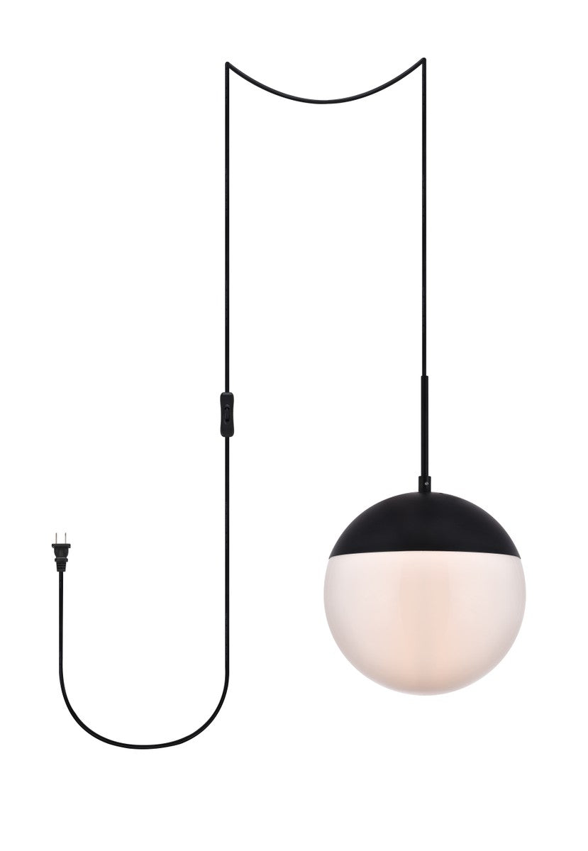 Eclipse One Light Plug in Pendant in Black - available from The Lighting Shoppe, trusted by Canadian homeowners