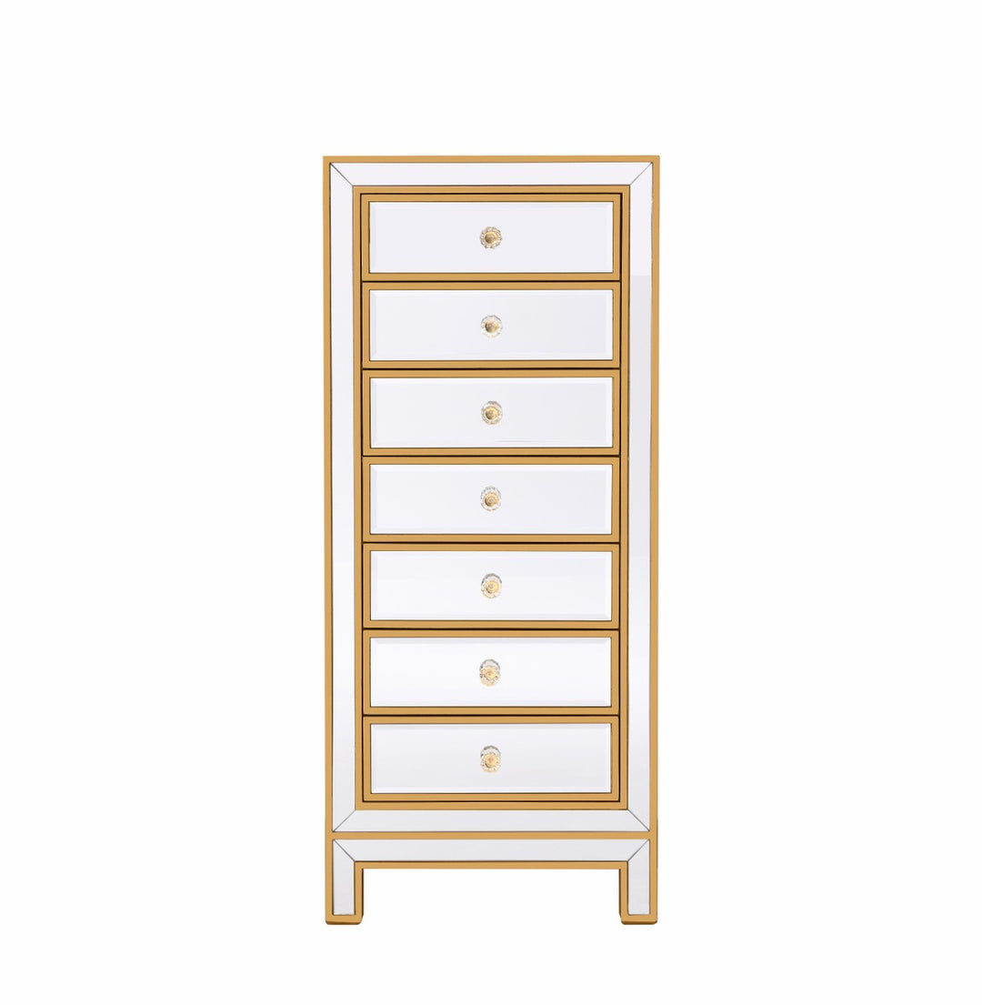 Elegant Lighting - MF72047G - Lingerie Chest - REFLEXION - Antique gold