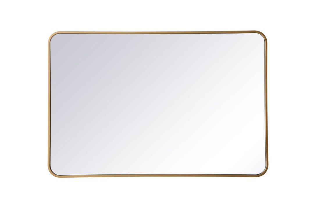 Elegant Lighting - MR802842BR - Mirror - Evermore - Brass