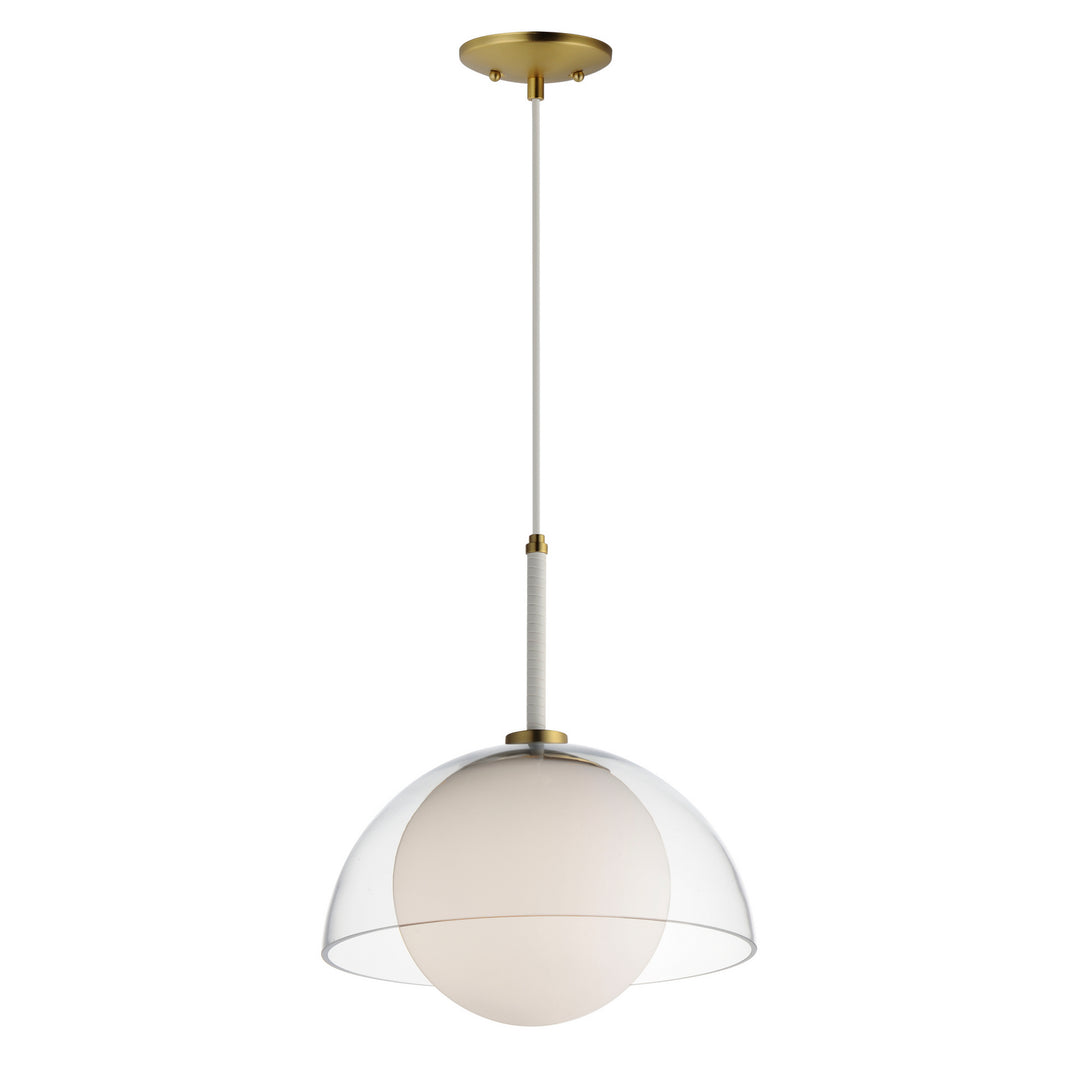 Chapeau LED Pendant in Satin Brass - available from The Lighting Shoppe, trusted by Canadian homeowners