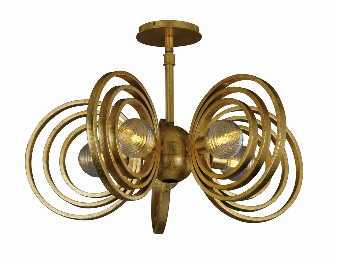 Frequency LED Pendant in Gold Leaf - available from The Lighting Shoppe, trusted by Canadian homeowners