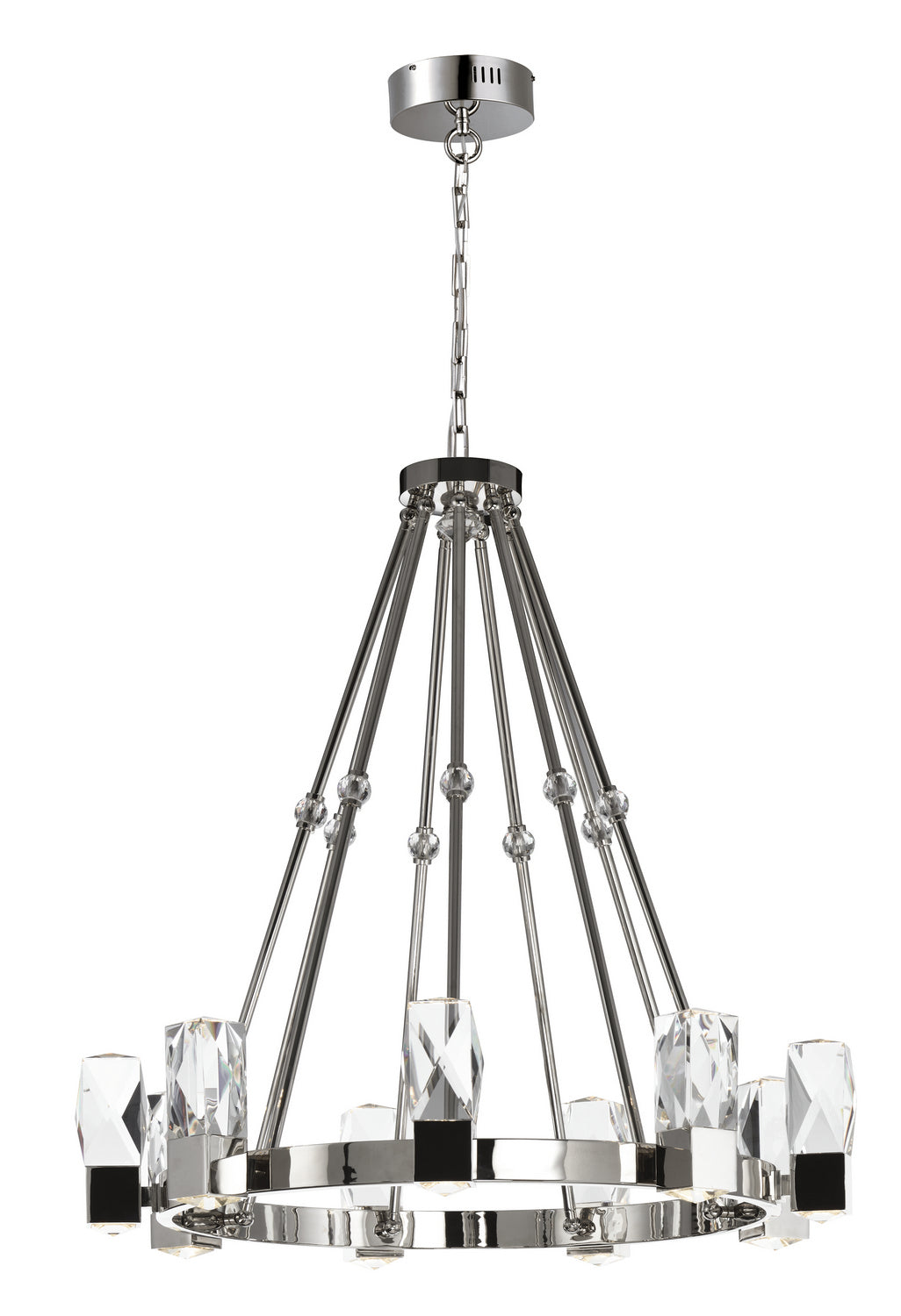 Empire LED Chandelier in Polished Nickel - available from The Lighting Shoppe, trusted by Canadian homeowners