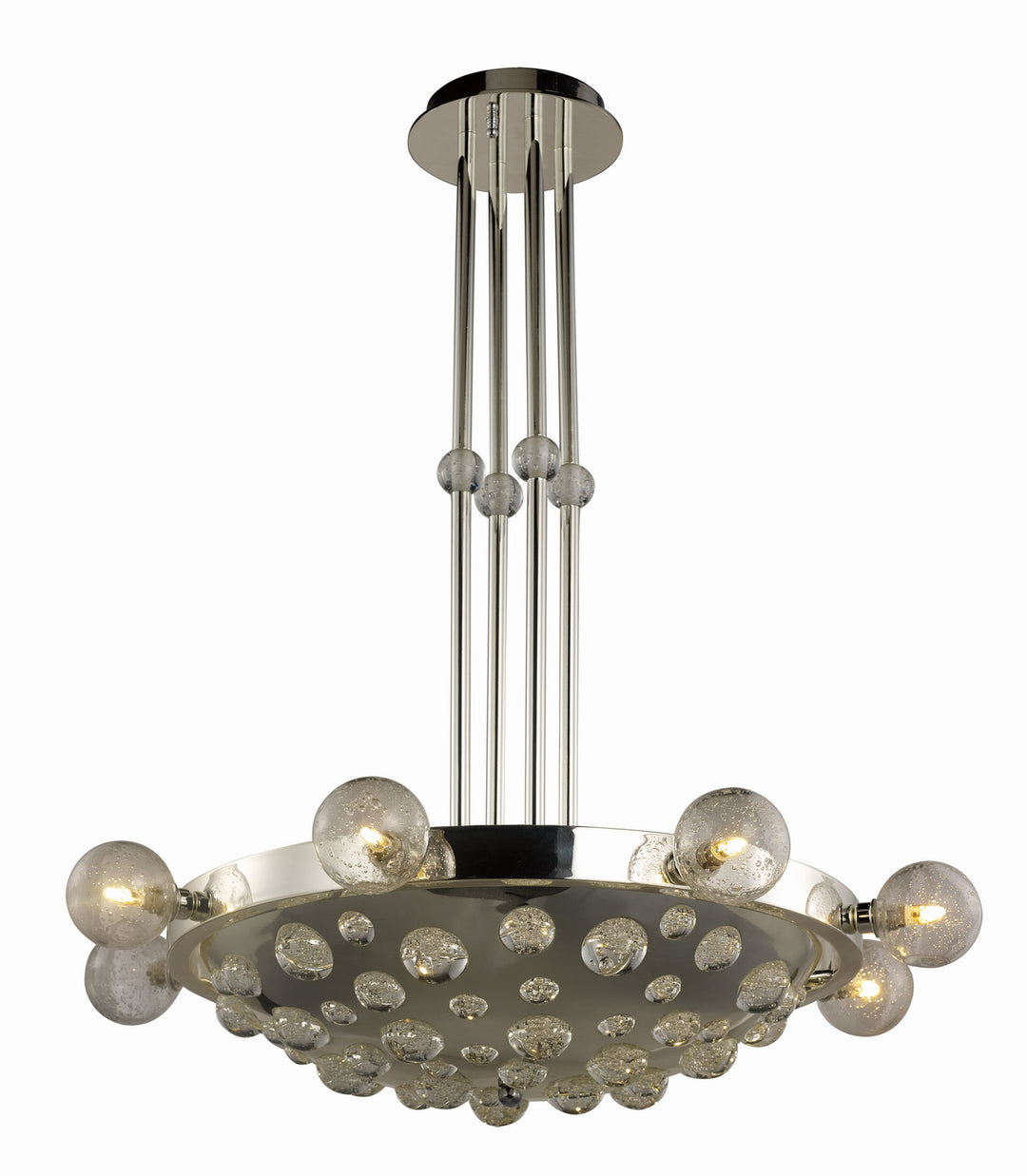 Cosmo LED Chandelier in Plated Silver - available from The Lighting Shoppe, trusted by Canadian homeowners