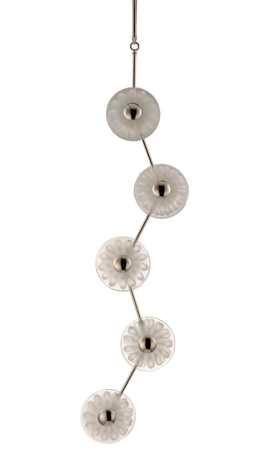Peony LED Pendant in Polished Nickel - available from The Lighting Shoppe, trusted by Canadian homeowners