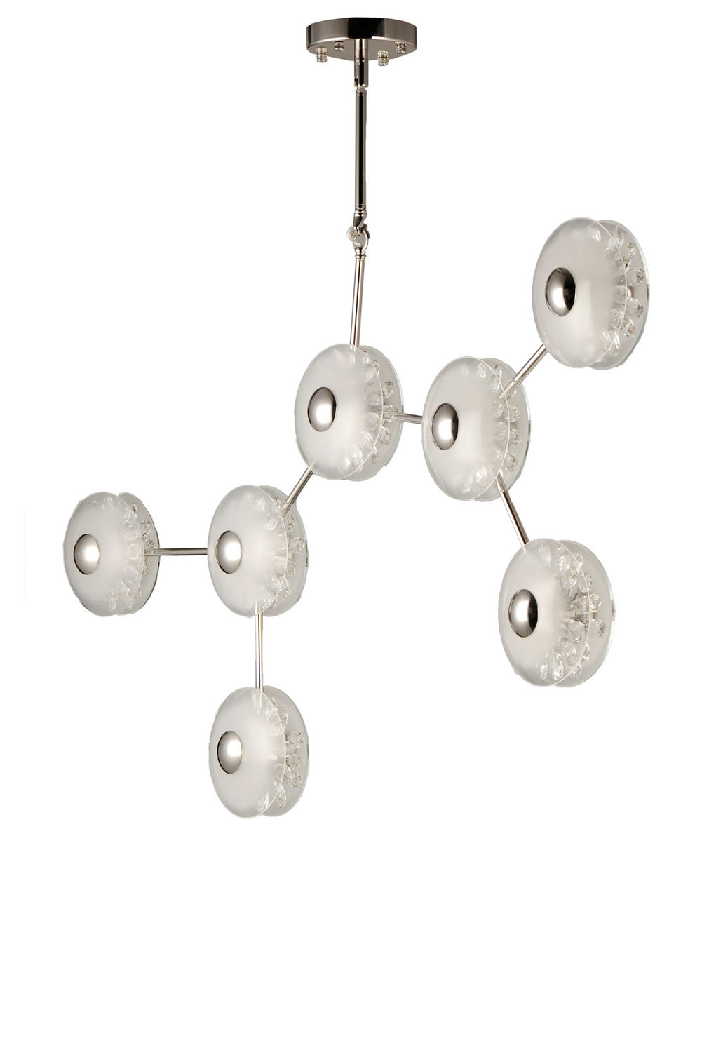 Peony LED Pendant in Polished Nickel - available from The Lighting Shoppe, trusted by Canadian homeowners