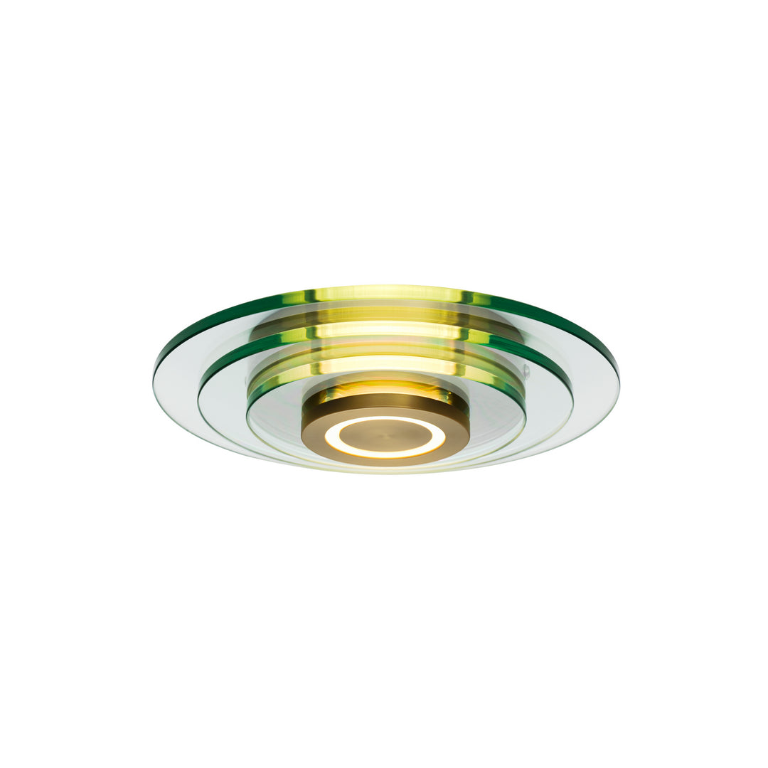 Stratum LED Wall Sconce in Natural Aged Brass - available from The Lighting Shoppe, trusted by Canadian homeowners