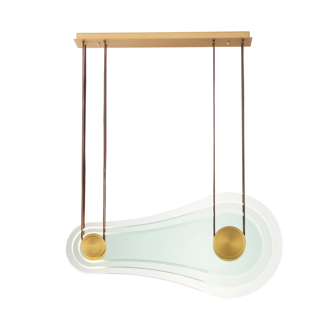 Stratum LED Pendant in Natural Aged Brass - available from The Lighting Shoppe, trusted by Canadian homeowners