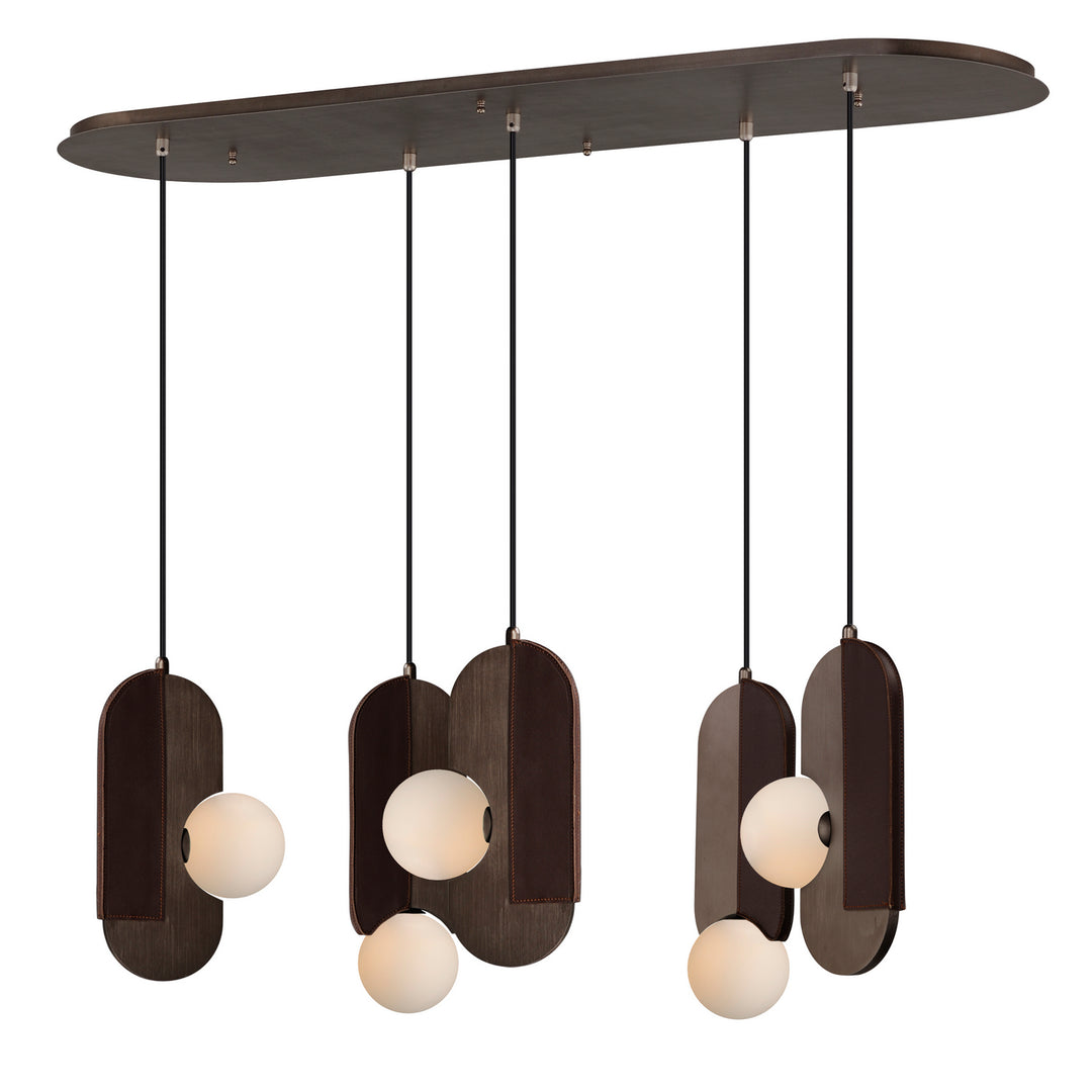 Stitched LED Pendant in Brushed Bronze - available from The Lighting Shoppe, trusted by Canadian homeowners