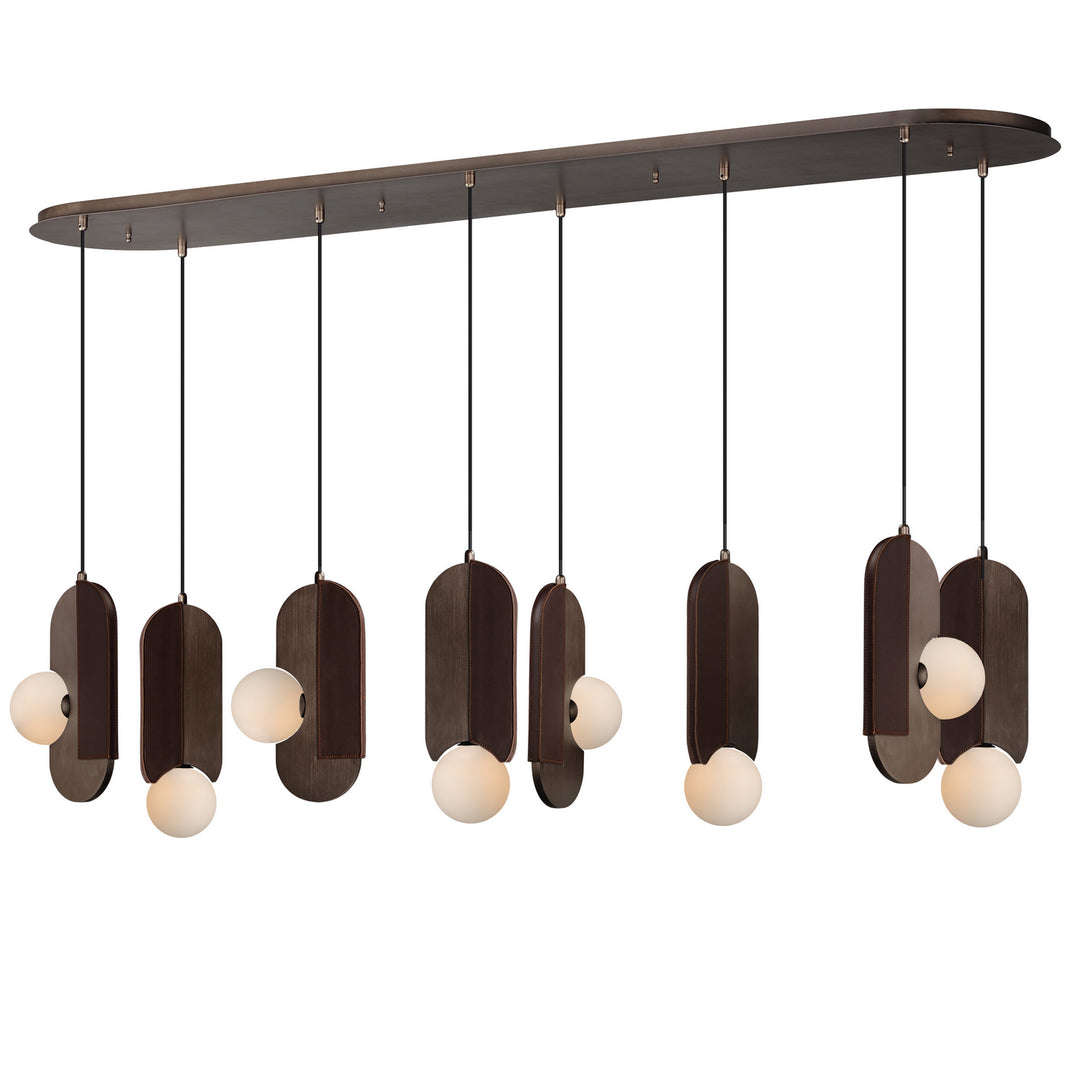 Stitched LED Pendant in Brushed Bronze - available from The Lighting Shoppe, trusted by Canadian homeowners
