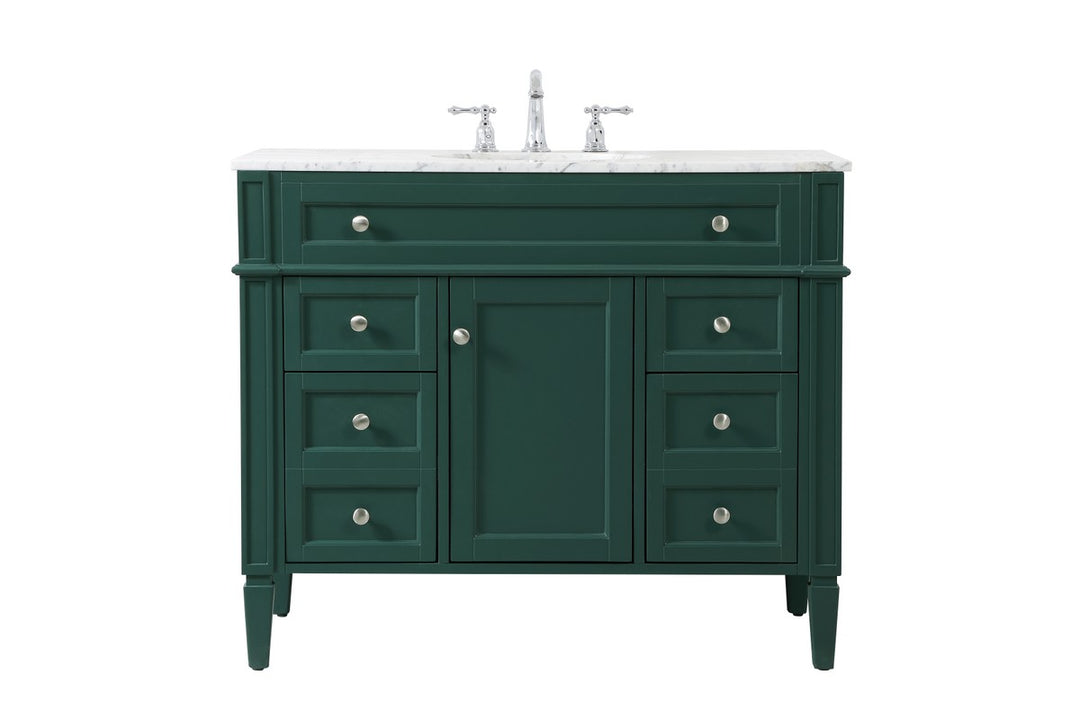 Elegant Lighting - VF12542GN - Single Bathroom Vanity - Park Avenue - green