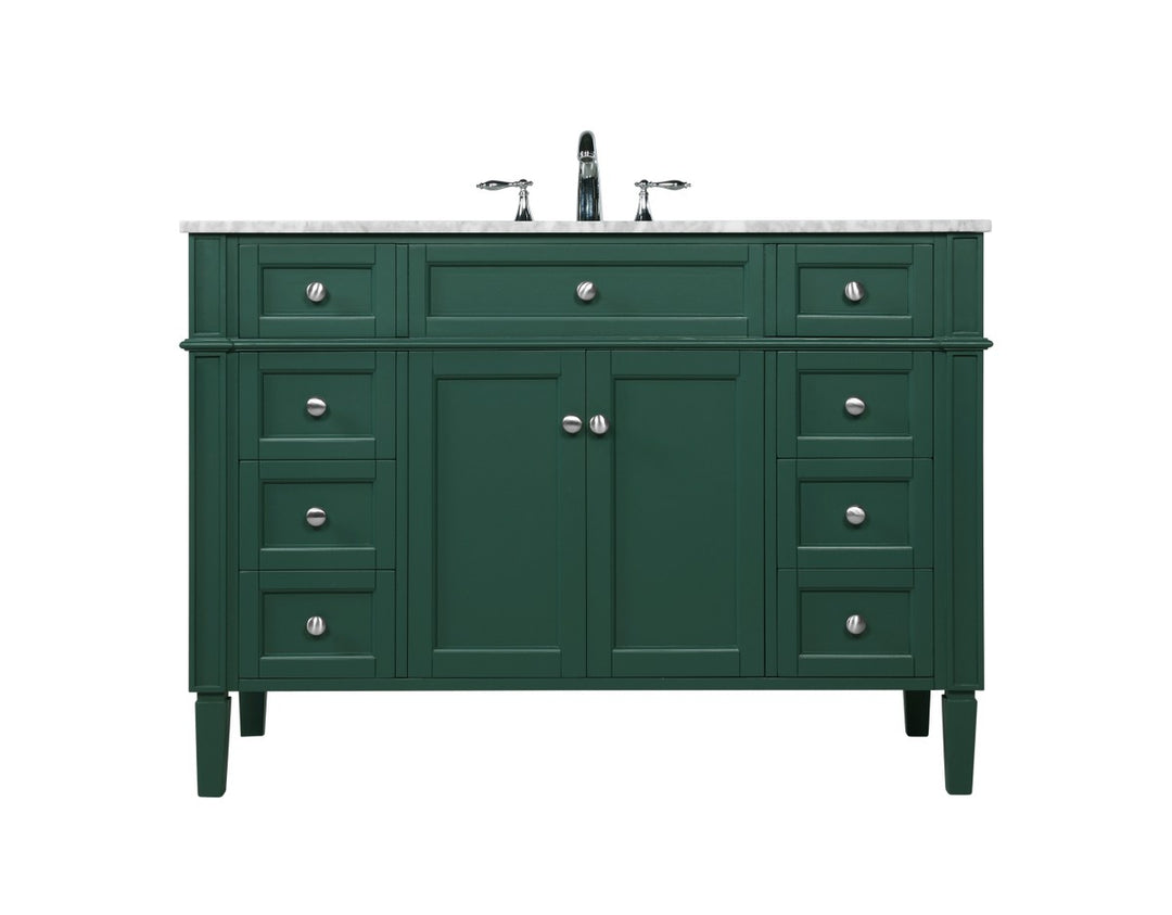 Elegant Lighting - VF12548GN - Single Bathroom Vanity - Park Avenue - green