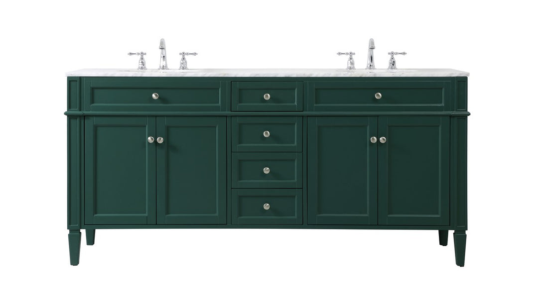 Elegant Lighting - VF12572DGN - Double Bathroom Vanity - Park Avenue - green