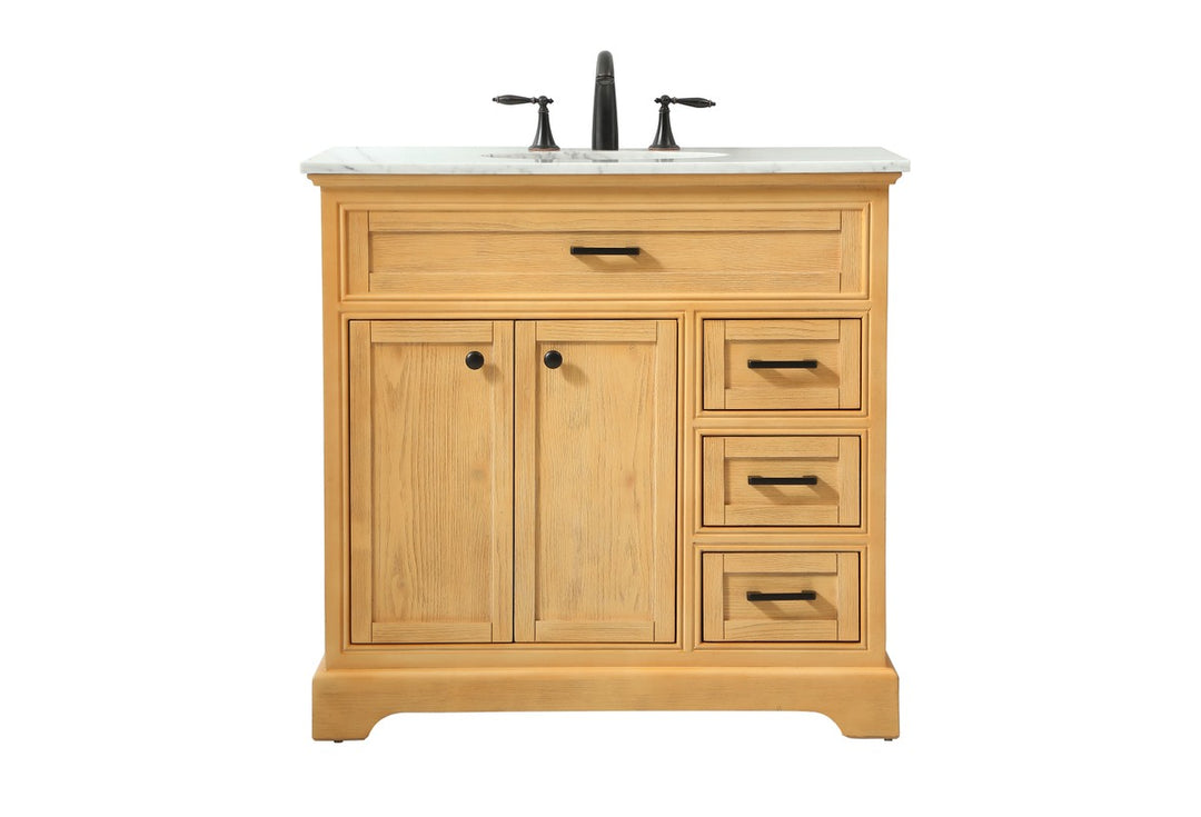 Elegant Lighting - VF15036NW - Single Bathroom Vanity - Americana - natural wood