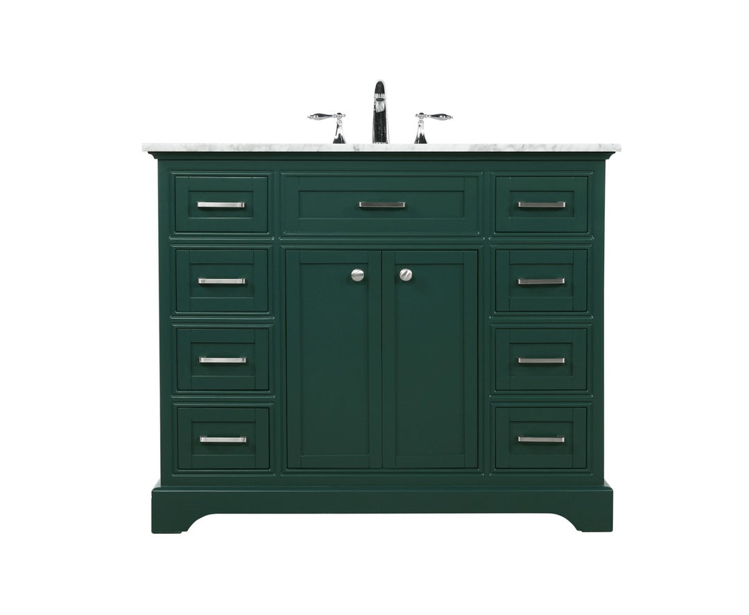 Elegant Lighting - VF15042GN - Single Bathroom Vanity - Americana - green