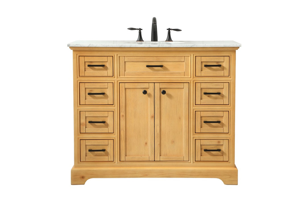 Elegant Lighting - VF15042NW - Single Bathroom Vanity - Americana - natural wood