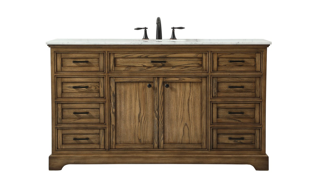 Elegant Lighting - VF15060DW - Single Bathroom Vanity - Americana - driftwood