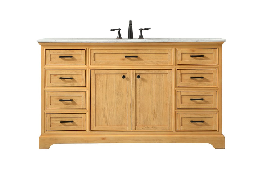Elegant Lighting - VF15060NW - Single Bathroom Vanity - Americana - natural wood