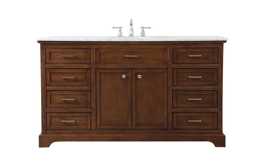 Elegant Lighting - VF15060TK - Single Bathroom Vanity - Americana - teak