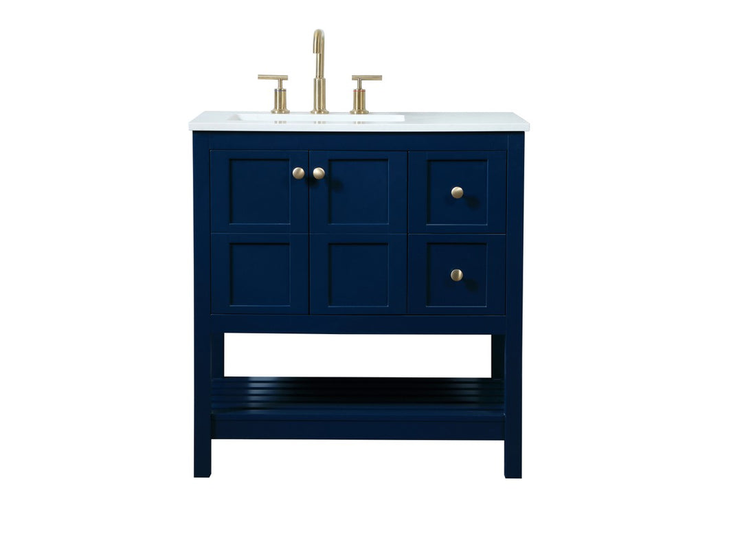 Elegant Lighting - VF16432BL - Vanity Sink Set - Theo - blue