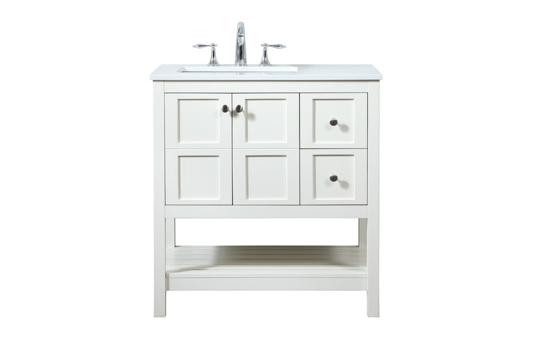 Elegant Lighting - VF16432WH - Vanity Sink Set - Theo - white