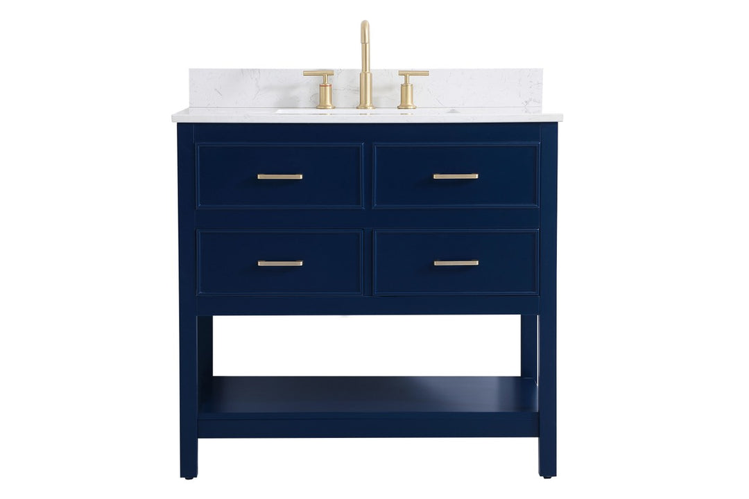 Elegant Lighting - VF19036BL-BS - Vanity Sink Set - Sinclaire - blue