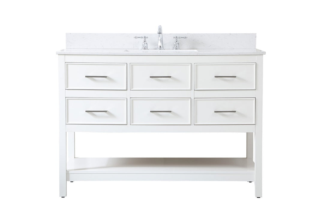Elegant Lighting - VF19048WH-BS - Vanity Sink Set - Sinclaire - white