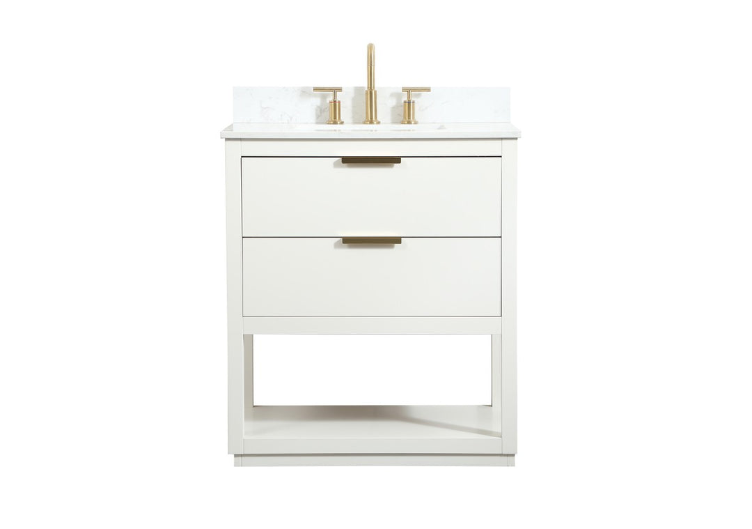 Elegant Lighting - VF19230WH-BS - Vanity Sink Set - Larkin - white