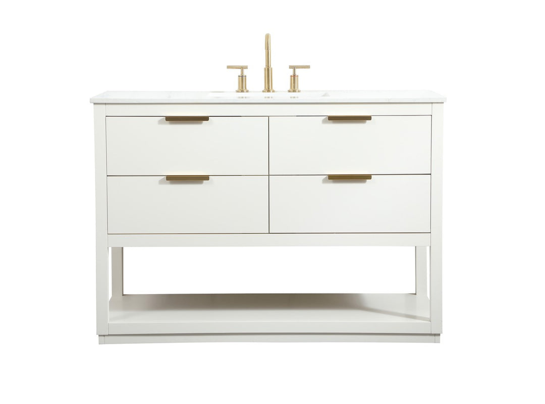 Elegant Lighting - VF19248WH - Vanity Sink Set - Larkin - white