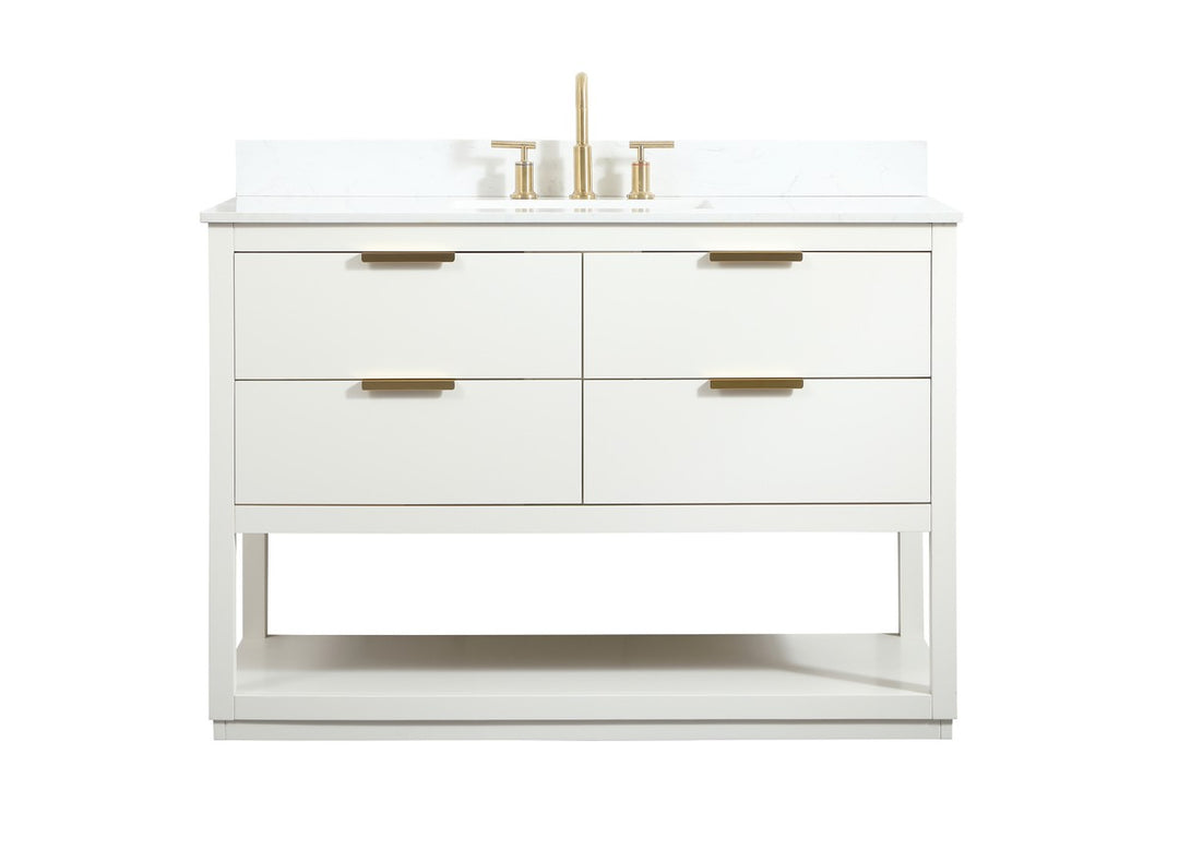 Elegant Lighting - VF19248WH-BS - Vanity Sink Set - Larkin - white