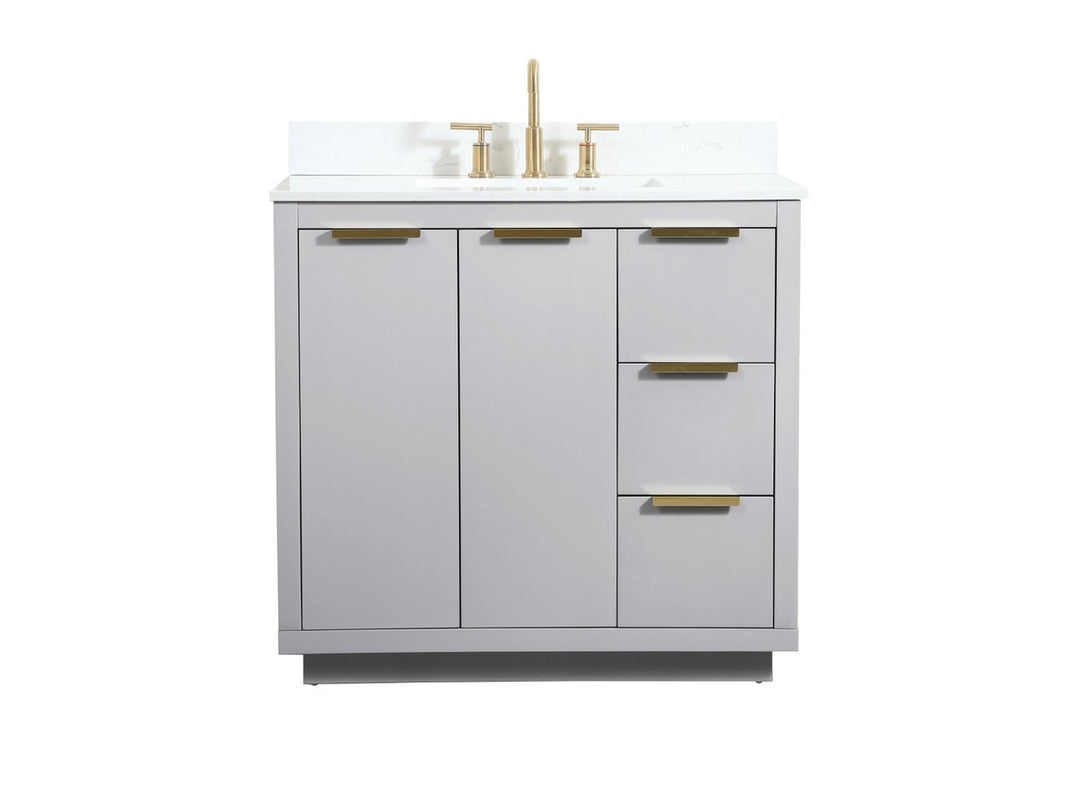 Elegant Lighting - VF19436GR-BS - Vanity Sink Set - Blake - Grey