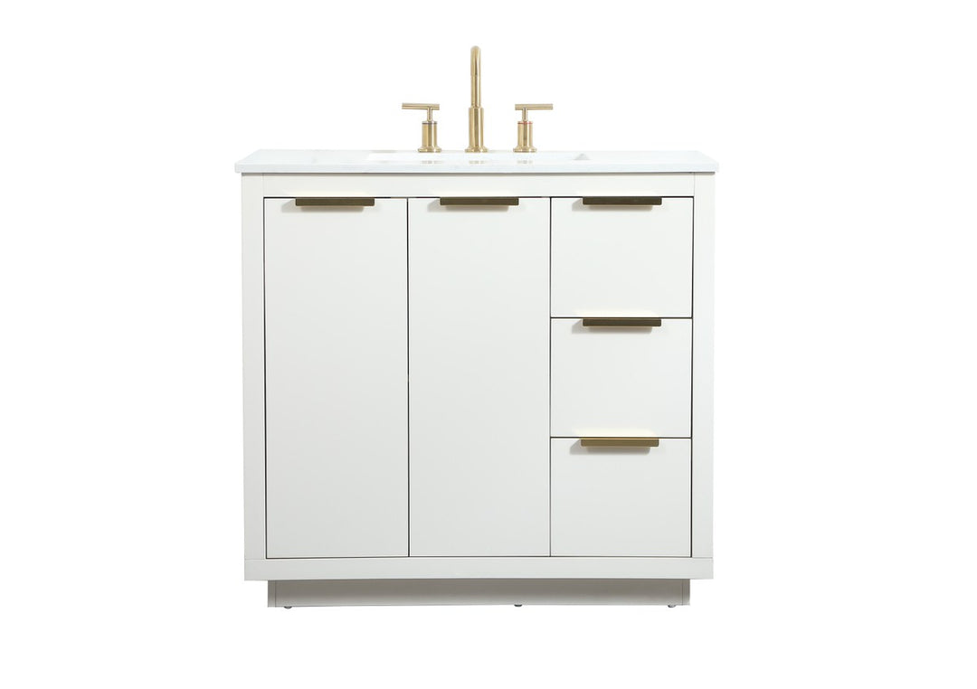 Elegant Lighting - VF19436WH - Vanity Sink Set - Blake - white