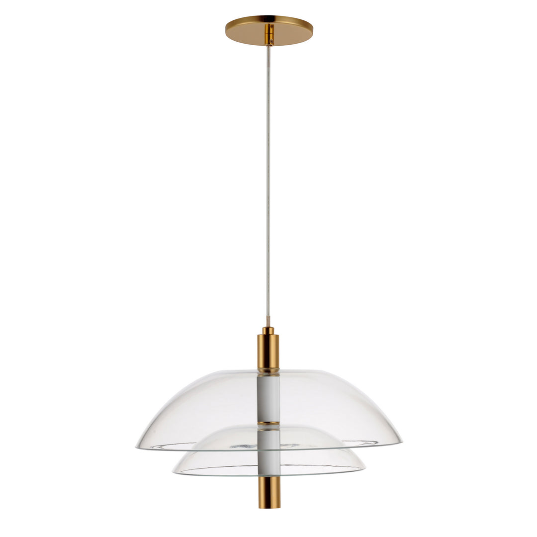 Arya LED Pendant in French Gold - available from The Lighting Shoppe, trusted by Canadian homeowners