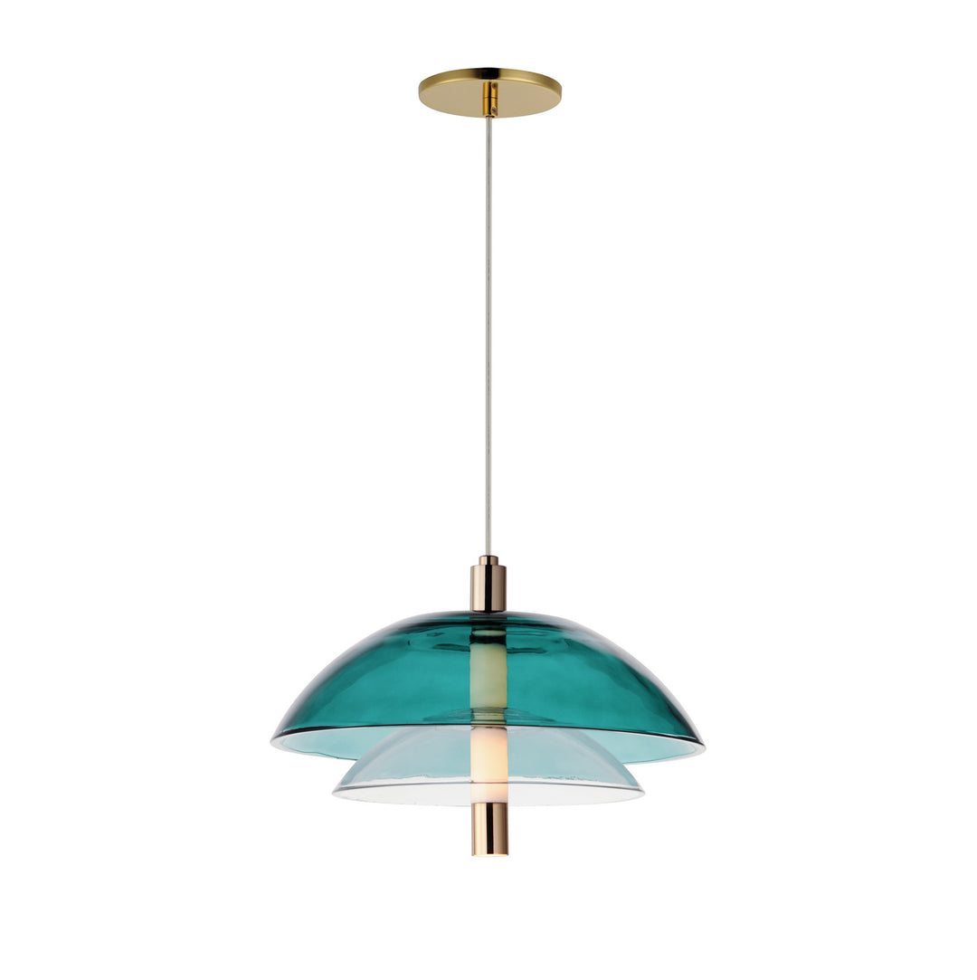 Arya LED Pendant in French Gold - available from The Lighting Shoppe, trusted by Canadian homeowners