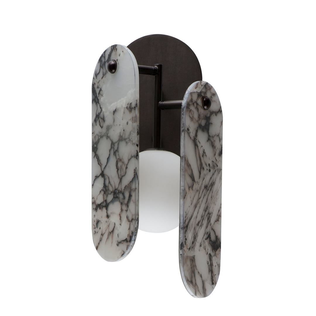 Megalith - Stone LED Wall Sconce in Brushed Bronze - available from The Lighting Shoppe, trusted by Canadian homeowners